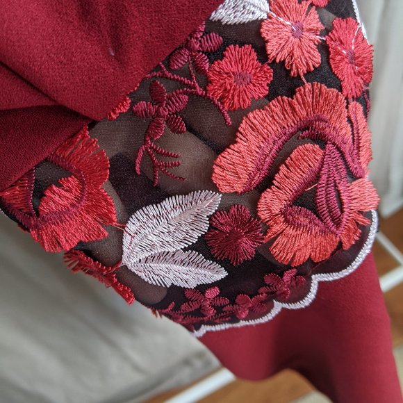 Red Halter Dress - Picture 4 of 4